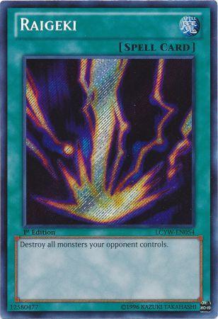 Raigeki | Legendary Collection 3: Yugi's World Mega Pack | LCYW-EN054 | Secret Rare | 1st