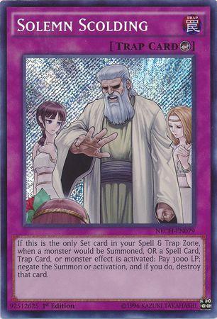 Solemn Scolding | The New Challengers | NECH-EN079 | Secret Rare | 1st