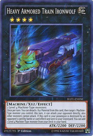 Heavy Armored Train Ironwolf | Raging Tempest | RATE-EN050 | Super Rare | 1st