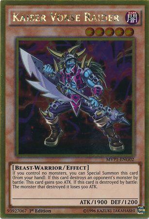 Kaiser Vorse Raider | Yu-Gi-Oh! The Dark Side of Dimensions Movie Pack | MVP1-ENG02 | Gold Rare | 1st