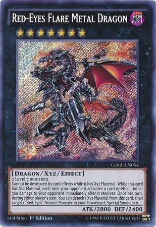 Red-Eyes Flare Metal Dragon | Clash of Rebellions | CORE-EN054 | Secret Rare | 1st