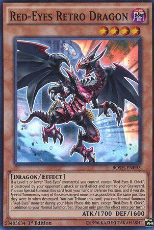 Red-Eyes Retro Dragon | Breakers of Shadow | BOSH-EN095 | Super Rare | 1st