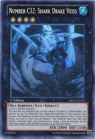 Number C32: Shark Drake Veiss | Abyss Rising | ABYR-EN039 | none | 1st