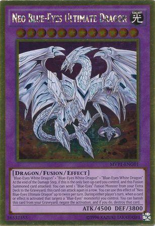 Neo Blue-Eyes Ultimate Dragon | Yu-Gi-Oh! The Dark Side of Dimensions Movie Pack | MVP1-ENG01 | Gold Rare