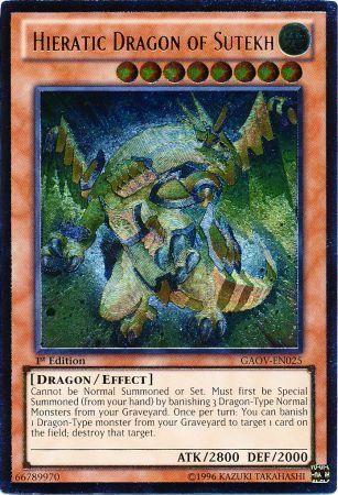 Hieratic Dragon of Sutekh | Galactic Overlord | GAOV-EN025 | Ultimate Rare | 1st