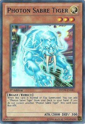 Photon Sabre Tiger | Photon Shockwave | PHSW-EN081 | Super Rare | 1st