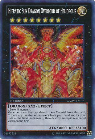 Hieratic Sun Dragon Overlord of Heliopolis | Galactic Overlord | GAOV-EN048 | Secret Rare | 1st