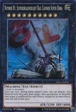 Number 81: Superdreadnought Rail Cannon Super Dora | The Dark Illusion | TDIL-EN091 | Super Rare | 1st