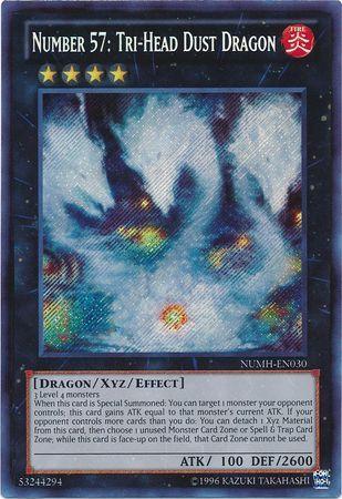 Number 57: Tri-Head Dust Dragon | Number Hunters | NUMH-EN030 | Secret Rare
