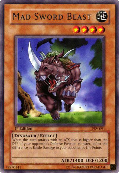 Mad Sword Beast | Pharaoh's Servant | PSV-091 | Rare | 1st