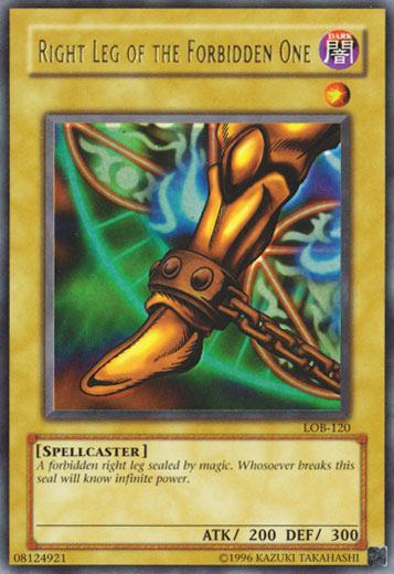Right Leg of the Forbidden One | Legend of Blue Eyes White Dragon | LOB-120 | Ultra Rare