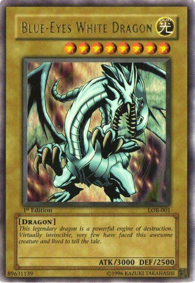 Blue-Eyes White Dragon | Legend of Blue Eyes White Dragon | LOB-001 | Ultra Rare | 1st
