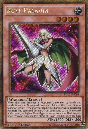 Rose Paladin | Premium Gold: Return of the Bling | PGL2-EN004 | Gold Secret Rare | 1st