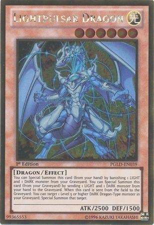 Lightpulsar Dragon | Premium Gold | PGLD-EN039 | Gold Rare | 1st
