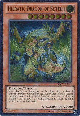 Hieratic Dragon of Sutekh | Galactic Overlord | GAOV-EN025 | Ultimate Rare