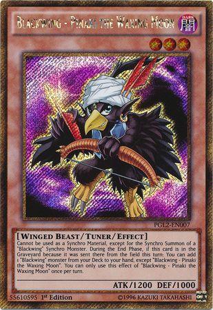 Blackwing - Pinaki the Waxing Moon | Premium Gold: Return of the Bling | PGL2-EN007 | Gold Secret Rare | 1st