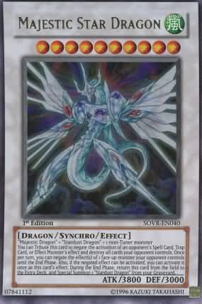 Majestic Star Dragon | Stardust Overdrive | SOVR-EN040 | Ultra Rare | 1st