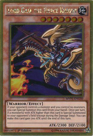 Lord Gaia the Fierce Knight | Yu-Gi-Oh! The Dark Side of Dimensions Movie Pack | MVP1-ENG50 | Gold Rare | 1st