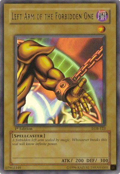 Left Arm of the Forbidden One | Legend of Blue Eyes White Dragon | LOB-123 | Ultra Rare | 1st