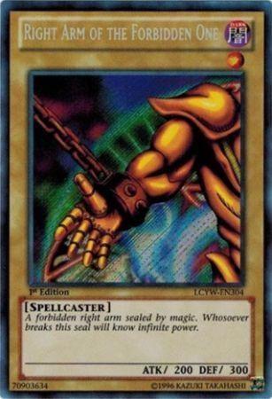 Right Arm of the Forbidden One | Legendary Collection 3: Yugi's World Mega Pack | LCYW-EN304 | Secret Rare | 1st