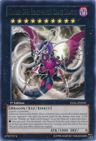Number C92: Heart-eartH Chaos Dragon | Legacy of the Valiant | LVAL-EN050 | Rare | 1st