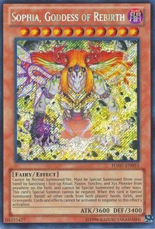 Sophia, Goddess of Rebirth | Hidden Arsenal 7: Knight of Stars | HA07-EN055 | Secret Rare