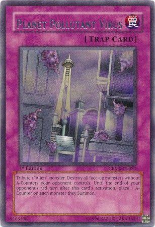 Planet Pollutant Virus | Crimson Crisis | CRMS-EN080 | Rare | 1st