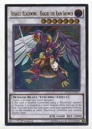 Assault Blackwing - Raikiri the Rain Shower | Dimension of Chaos | DOCS-EN047 | Ultimate Rare | 1st