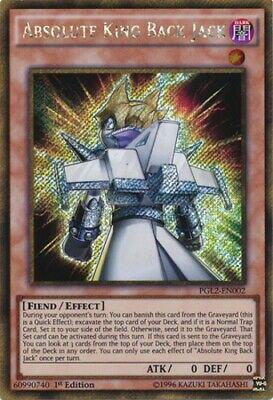 Absolute King Back Jack | Premium Gold: Return of the Bling | PGL2-EN002 | Gold Secret Rare | 1st