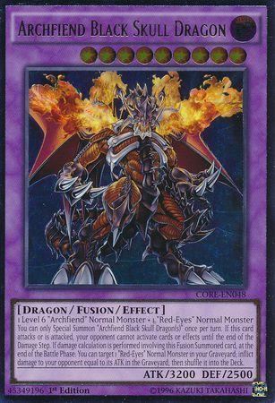 Archfiend Black Skull Dragon | Clash of Rebellions | CORE-EN048 | Ultimate Rare | 1st