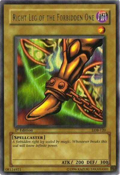 Right Leg of the Forbidden One | Legend of Blue Eyes White Dragon | LOB-120 | Ultra Rare | 1st