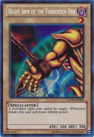 Right Arm of the Forbidden One | Legendary Collection 3: Yugi's World Mega Pack | LCYW-EN304 | Secret Rare
