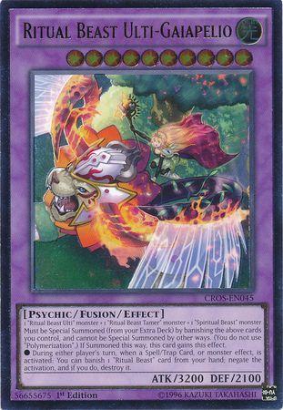 Ritual Beast Ulti-Gaiapelio | Crossed Souls | CROS-EN045 | Ultimate Rare | 1st