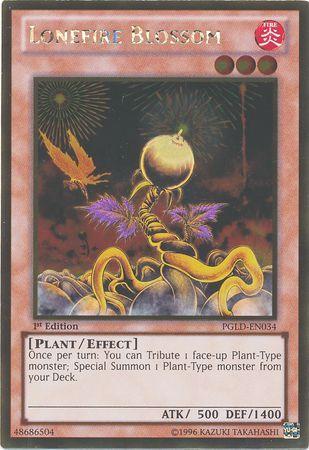 Lonefire Blossom | Premium Gold | PGLD-EN034 | Gold Rare | 1st