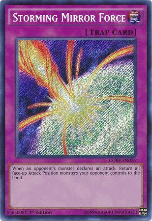Storming Mirror Force | Clash of Rebellions | CORE-EN076 | Secret Rare | 1st