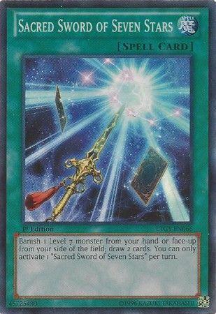 Sacred Sword of Seven Stars | Lord of the Tachyon Galaxy | LTGY-EN066 | Super Rare | 1st