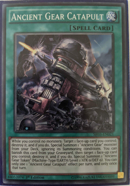 Ancient Gear Catapult | Machine Reactor Structure Deck | SR03-EN021 | none | 1st