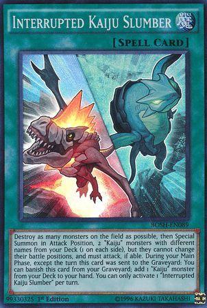 Interrupted Kaiju Slumber | Breakers of Shadow | BOSH-EN089 | Super Rare | 1st