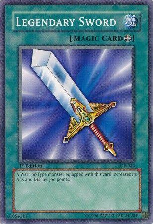 Legendary Sword | Legend of Blue Eyes White Dragon | LOB-040 | Short Print | 1st