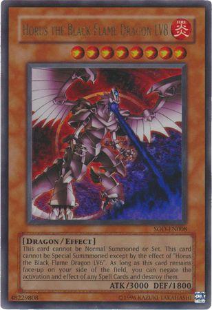 Horus the Black Flame Dragon LV8 | Soul of the Duelist | SOD-EN008 | Ultra Rare Ultimate Rare