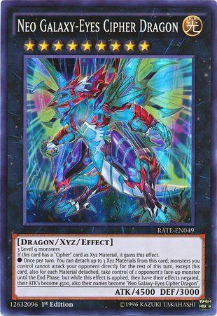 Neo Galaxy-Eyes Cipher Dragon | Raging Tempest | RATE-EN049 | Super Rare | 1st