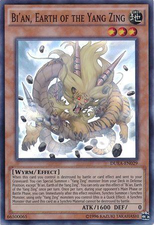 Bi'an, Earth of the Yang Zing | Duelist Alliance | DUEA-EN029 | Super Rare