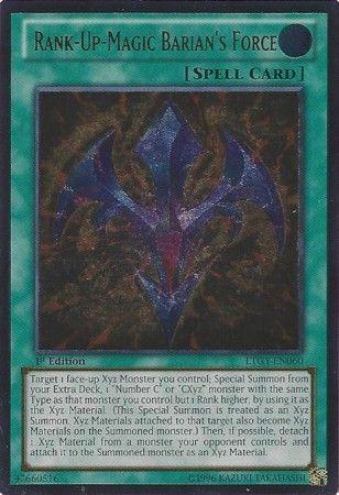 Rank-Up-Magic Barian's Force | Lord of the Tachyon Galaxy | LTGY-EN060 | Ultimate Rare | 1st