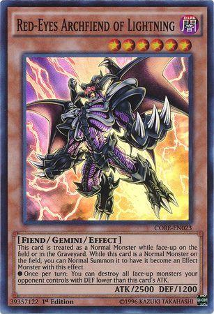 Red-Eyes Archfiend of Lightning | Clash of Rebellions | CORE-EN023 | Super Rare | 1st