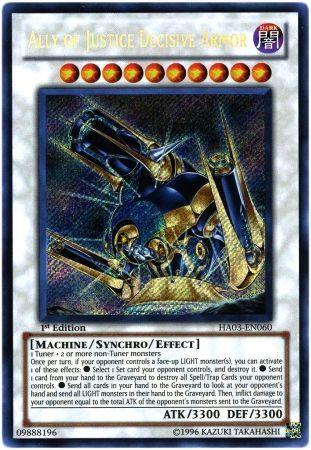Ally of Justice Decisive Armor | Hidden Arsenal 3 | HA03-EN060 | Secret Rare | 1st