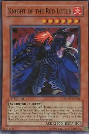 Knight of the Red Lotus | Stardust Overdrive | SOVR-EN032 | Super Rare | 1st