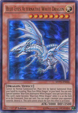 Blue-Eyes Alternative White Dragon | Yu-Gi-Oh! The Dark Side of Dimensions Movie Pack | MVP1-EN046 | Gold Rare | 1st
