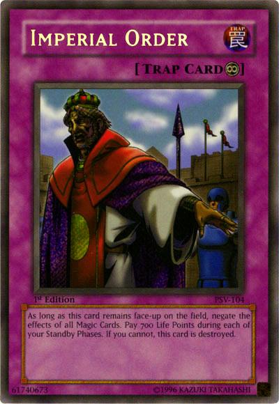 Imperial Order | Pharaoh's Servant | PSV-104 | Secret Rare | 1st