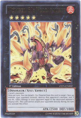 Number 61: Volcasaurus | Zexal Collection Tin | ZTIN-EN002 | Ultra Rare | 1st