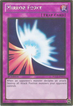 Mirror Force | Premium Gold | PGLD-EN059 | Gold Rare | 1st